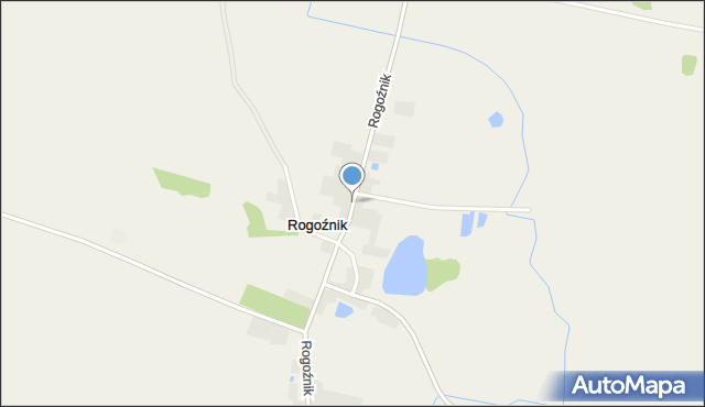 Rogoźnik gmina Ruja, Rogoźnik, mapa Rogoźnik gmina Ruja