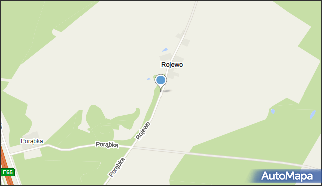 Rojewo gmina Międzyrzecz, Rojewo, mapa Rojewo gmina Międzyrzecz