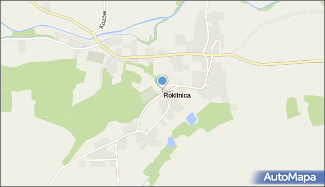 Rokitnica gmina Złotoryja, Rokitnica, mapa Rokitnica gmina Złotoryja