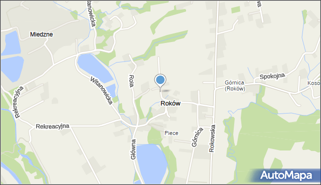 Roków, Roków, mapa Roków