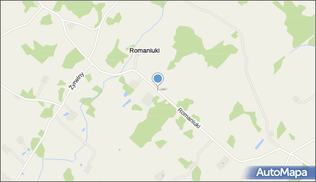 Romaniuki, Romaniuki, mapa Romaniuki