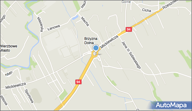 Ropczyce, Rondo 650-lecia Ropczyc, mapa Ropczyce