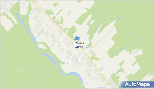 Ropica Górna, Ropica Górna, mapa Ropica Górna