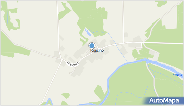 Rościno, Rościno, mapa Rościno