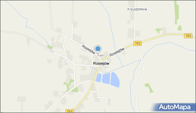 Rosiejów, Rosiejów, mapa Rosiejów