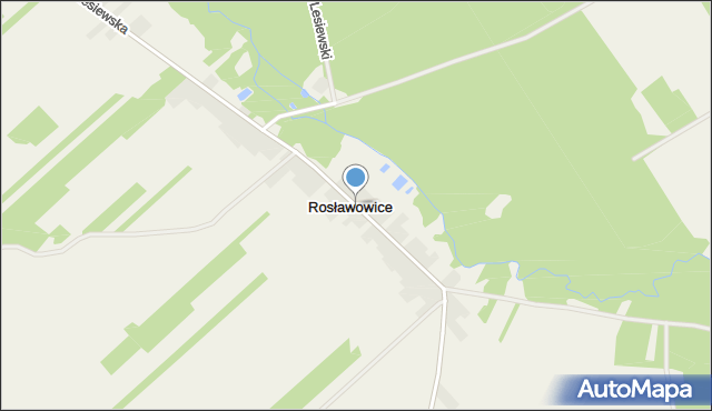 Rosławowice, Rosławowice, mapa Rosławowice