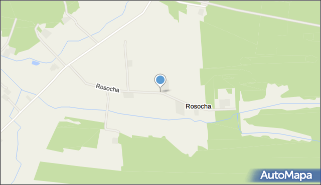 Rosocha gmina Blizanów, Rosocha, mapa Rosocha gmina Blizanów