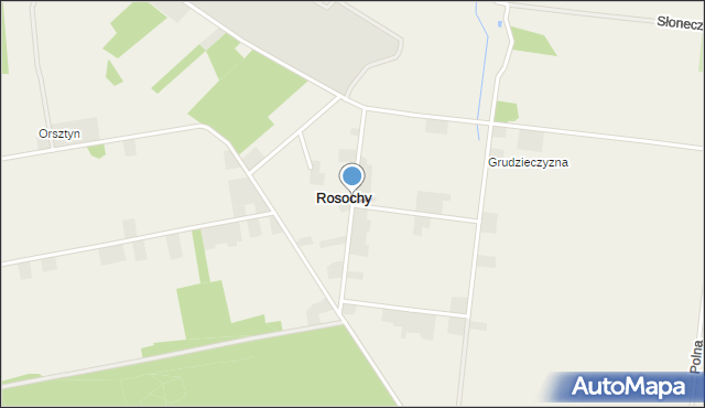Rosochy gmina Praszka, Rosochy, mapa Rosochy gmina Praszka