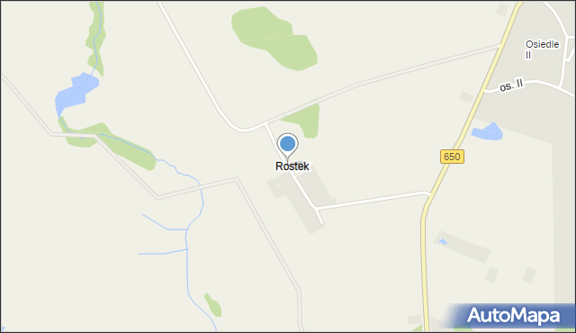 Rostek, Rostek, mapa Rostek