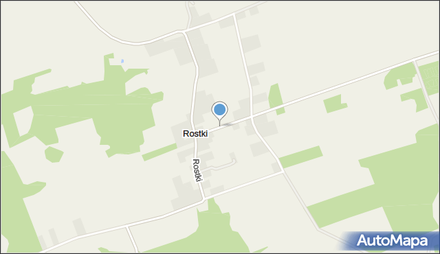 Rostki gmina Pisz, Rostki, mapa Rostki gmina Pisz