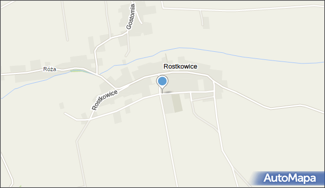 Rostkowice gmina Biała, Rostkowice, mapa Rostkowice gmina Biała