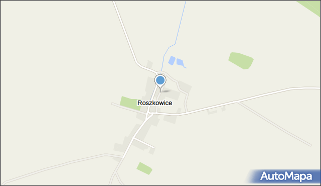 Roszkowice gmina Niemodlin, Roszkowice, mapa Roszkowice gmina Niemodlin