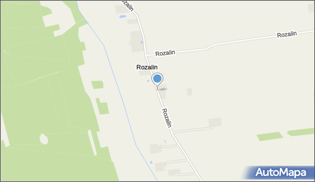 Rozalin gmina Strachówka, Rozalin, mapa Rozalin gmina Strachówka