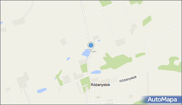 Różanystok, Różanystok, mapa Różanystok