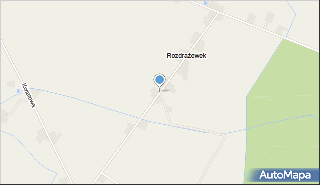 Rozdrażewek gmina Rozdrażew, Rozdrażewek, mapa Rozdrażewek gmina Rozdrażew