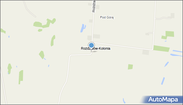 Rożdżałów-Kolonia, Rożdżałów-Kolonia, mapa Rożdżałów-Kolonia