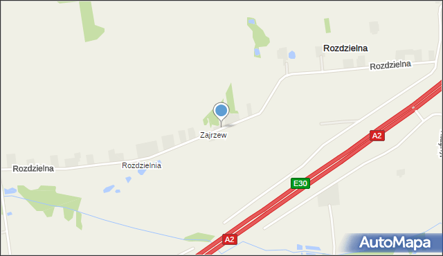 Rozdzielna, Rozdzielna, mapa Rozdzielna