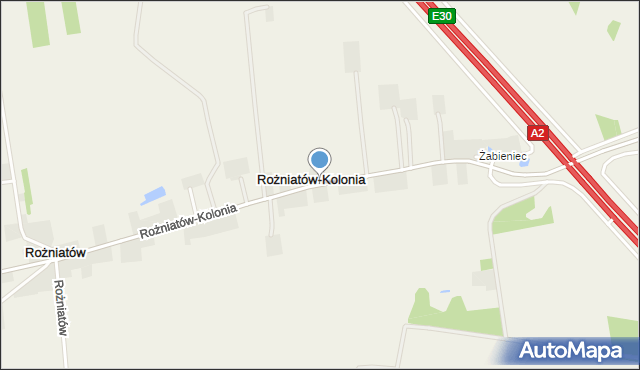 Rożniatów-Kolonia, Rożniatów-Kolonia, mapa Rożniatów-Kolonia