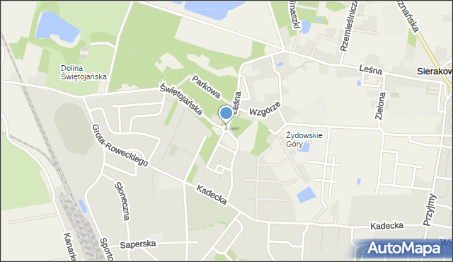 Sierakowo gmina Rawicz, Rondo Pileckiego Witolda, rtm., mapa Sierakowo gmina Rawicz