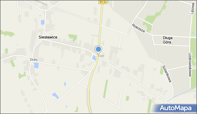 Siesławice, Rondo Niepodległości, mapa Siesławice