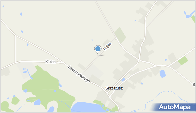 Skrzatusz, Rojka Antoniego, ks., mapa Skrzatusz