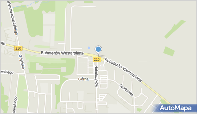 Słupsk, Rondo Grzmota-Skotnickiego Stanisława, gen. bryg., mapa Słupska