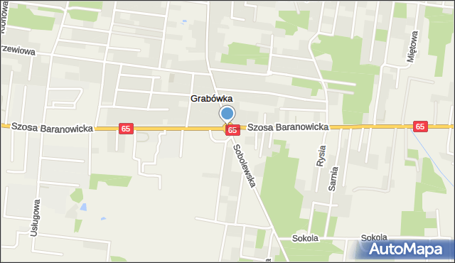 Sobolewo gmina Grabówka, Rondo Pełkowskiego Wojciecha, ks., mapa Sobolewo gmina Grabówka