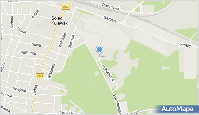 Solec Kujawski, Robotnicza, mapa Solec Kujawski