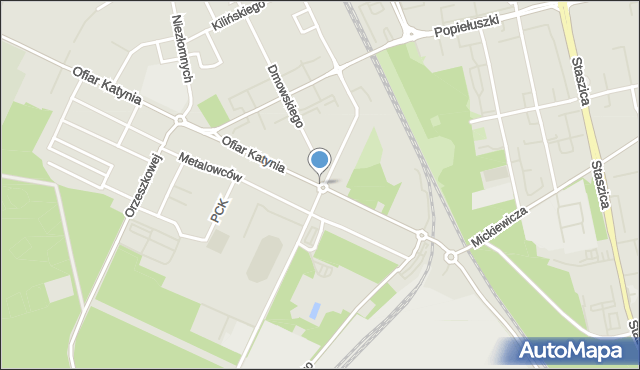 Stalowa Wola, Rondo Małkowskich Olgi i Andrzeja, mapa Stalowa Wola