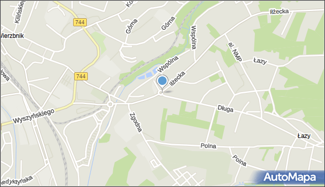 Starachowice, Rondo Świderskiego Mariana, mapa Starachowic