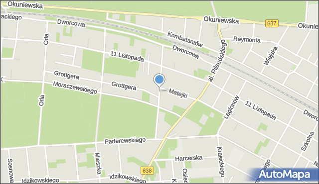 Sulejówek, Rozwadowskiego Tadeusza, gen., mapa Sulejówek