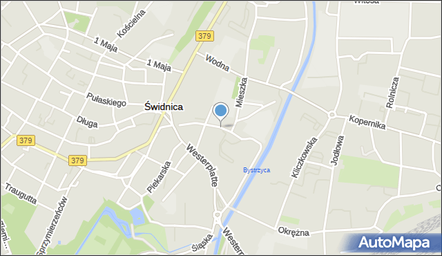 Świdnica, Równa, mapa Świdnicy