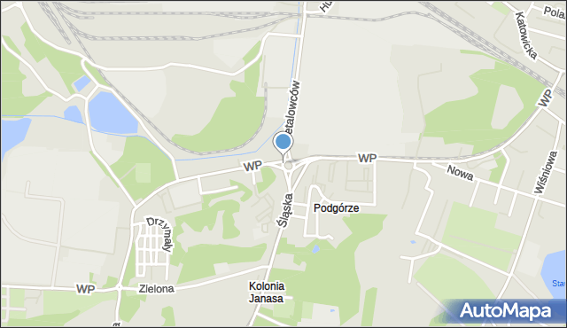 Świętochłowice, Rondo św. Jana Pawła II, mapa Świętochłowice