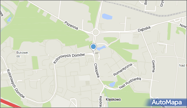 Szczecin, Rondo Baranowskiej-Dohrn Marii, mapa Szczecina