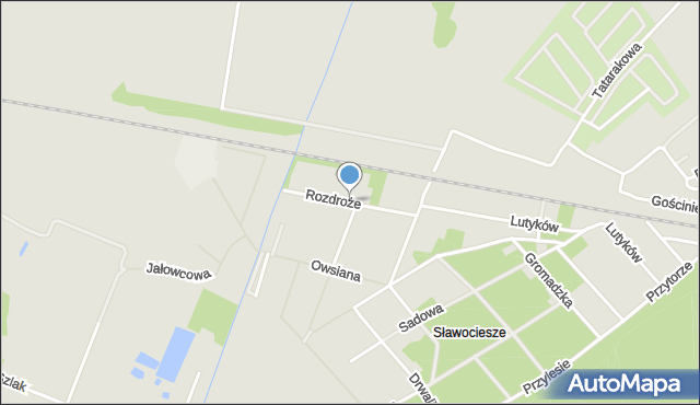 Szczecin, Rozdroże, mapa Szczecina