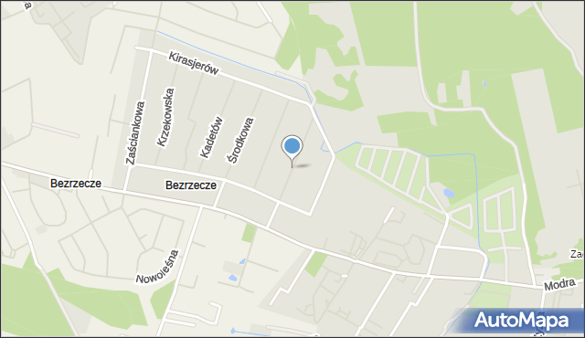 Szczecin, Rozmarynowa, mapa Szczecina