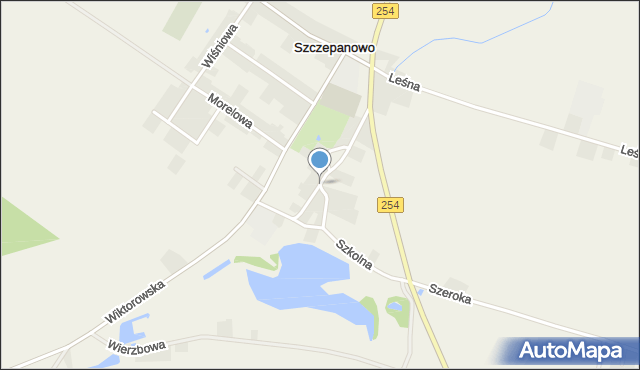 Szczepanowo, Rólskiego Michała, ks., mapa Szczepanowo