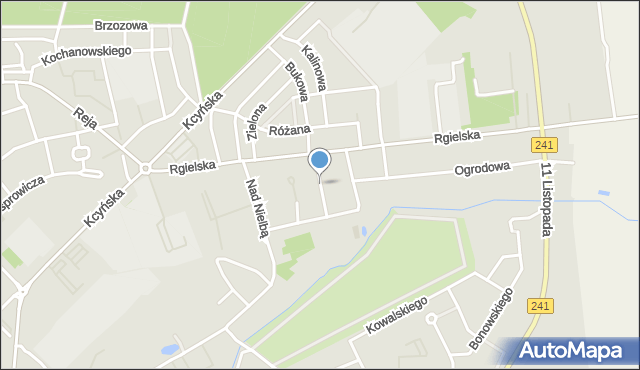 Wągrowiec, Rolna, mapa Wągrowiec