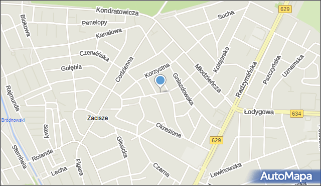 Warszawa, Rozwadowska, mapa Warszawy