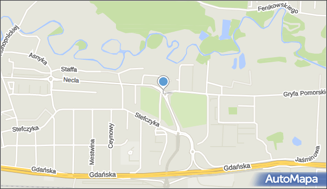 Wejherowo, Rondo Tajnej Organizacji Wojskowej Gryf Pomorski, mapa Wejherowo