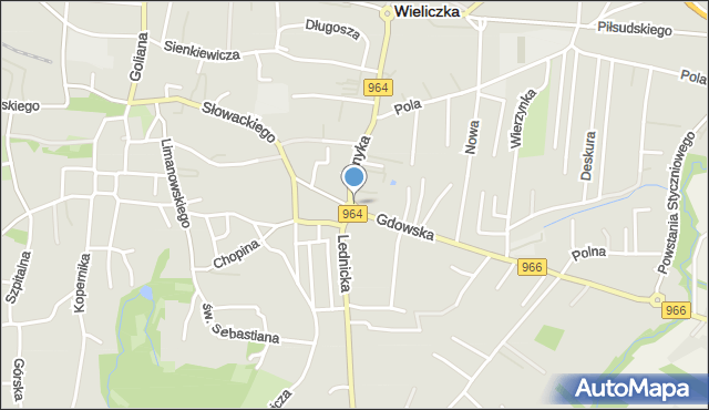 Wieliczka, Rondo Górników Wielickich, mapa Wieliczka