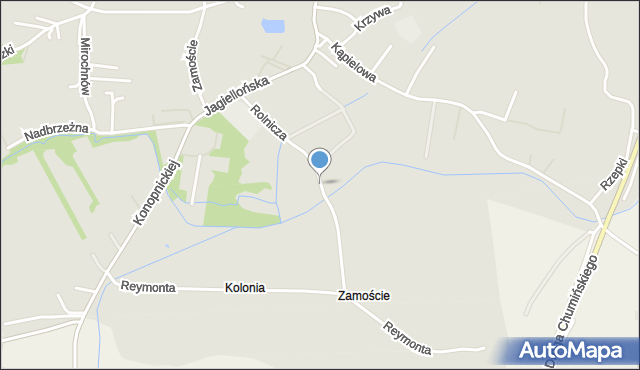 Wojnicz, Rolnicza, mapa Wojnicz