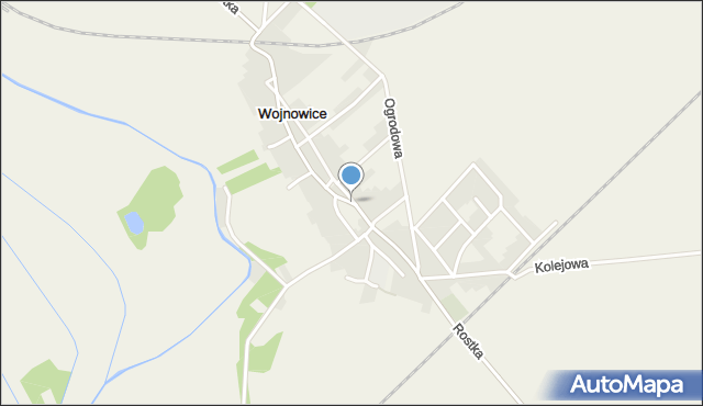 Wojnowice gmina Krzanowice, Rostka, mapa Wojnowice gmina Krzanowice