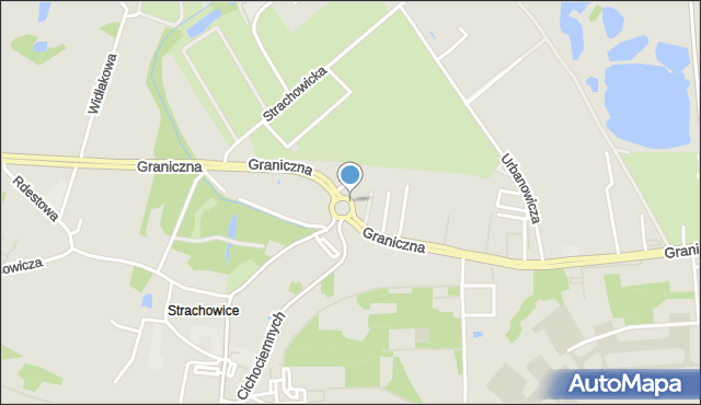 Wrocław, Rondo Skalskiego Stanisława, gen., mapa Wrocławia