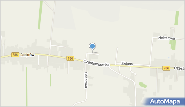 Jaskrów, Rumiankowa, mapa Jaskrów