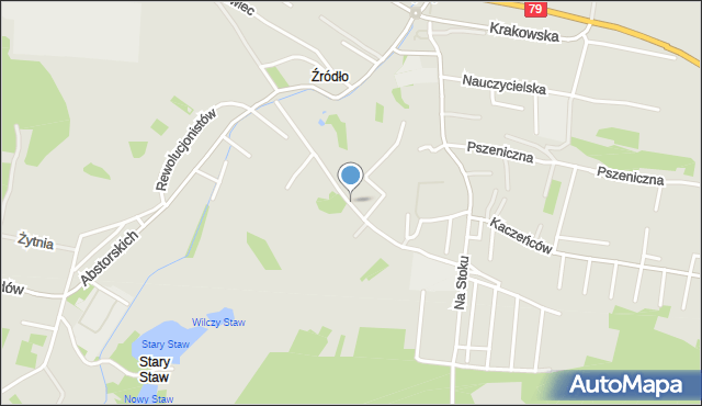 Jaworzno, Rumiankowa, mapa Jaworzno