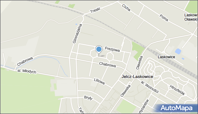 Jelcz-Laskowice, Rumiankowa, mapa Jelcz-Laskowice