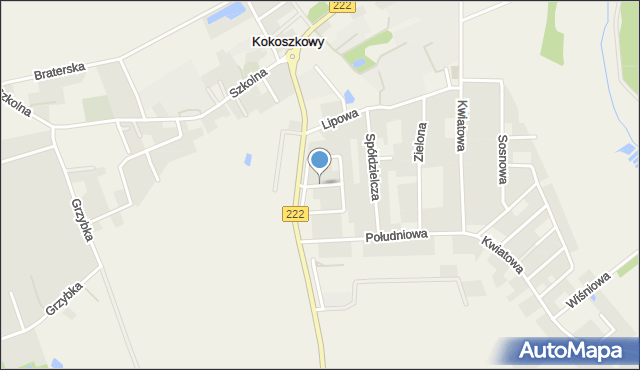 Kokoszkowy, Rubinowa, mapa Kokoszkowy