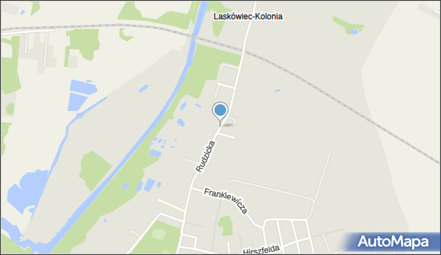 Konin, Rudzicka, mapa Konina