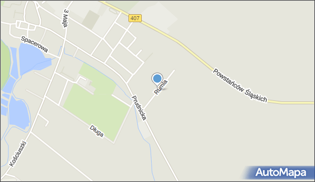 Korfantów, Rumla Zygmunta, mapa Korfantów